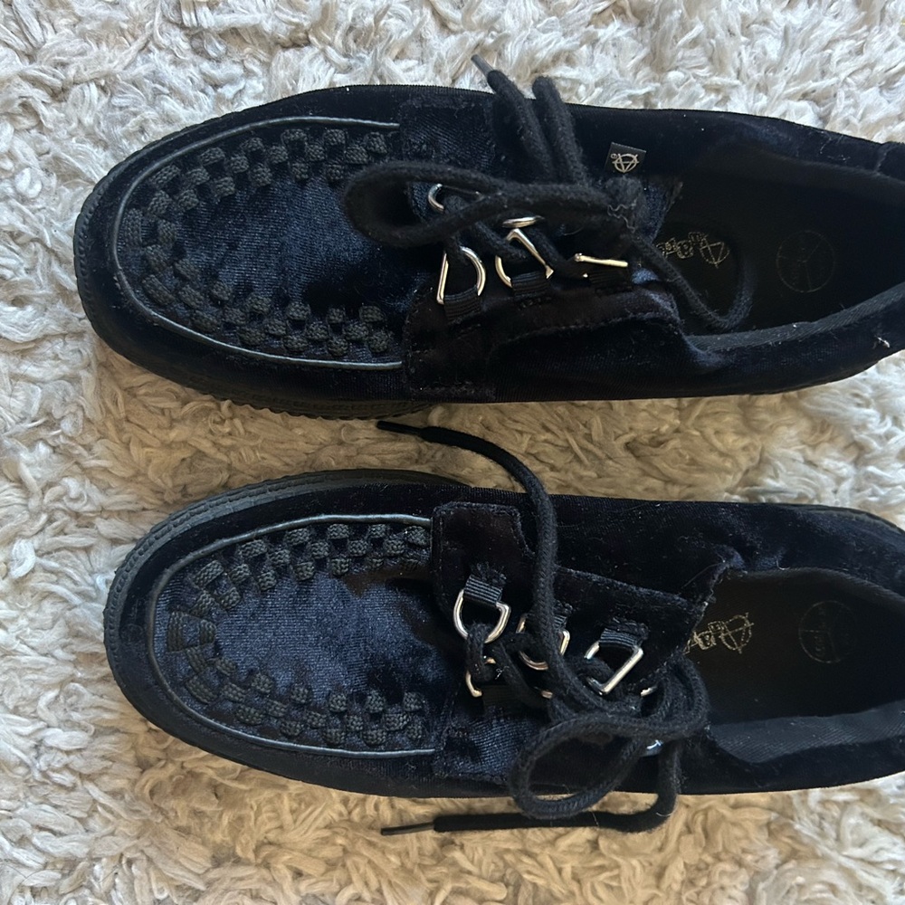 Tuk UK Vegan Velvet Anarchic Creepers